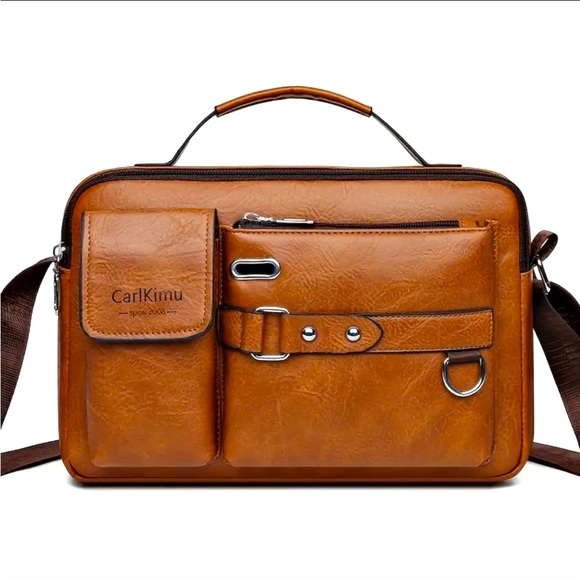 Vintage Style Messenger Bag - Vintage Explorer Sling Bag, Multi-Pocket Bag - Picture 13 of 15